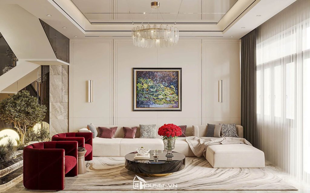 Thiết Kế Nội Thất Nhà Phố 3 Tầng Hiện Đại Luxury Quảng Bình