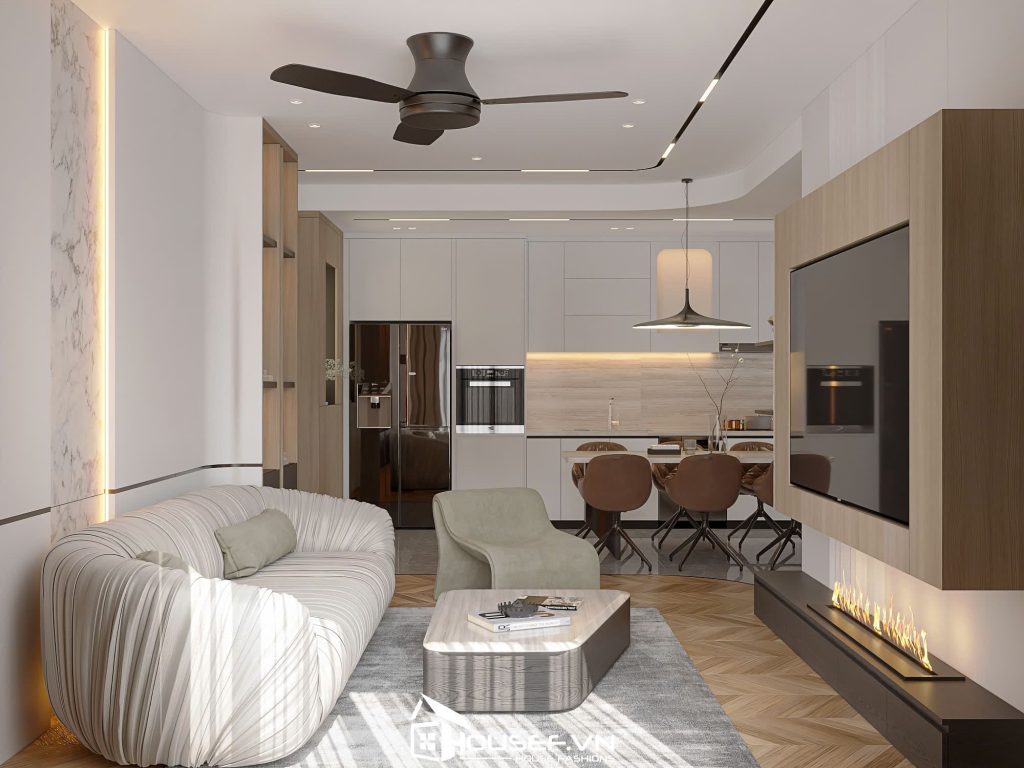 Thiết Kế Thi Công Nội Thất Căn Hộ 2 Phòng Ngủ Celesta Rise