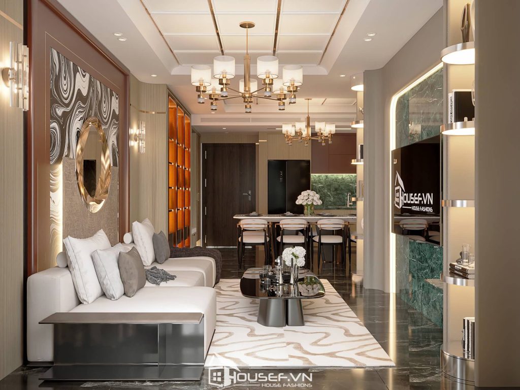 Thiết Kế Thi Công Nội Thất Căn Hộ 2 Phòng Ngủ Ceslesta Rise