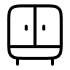 hugeicons wardrobe black