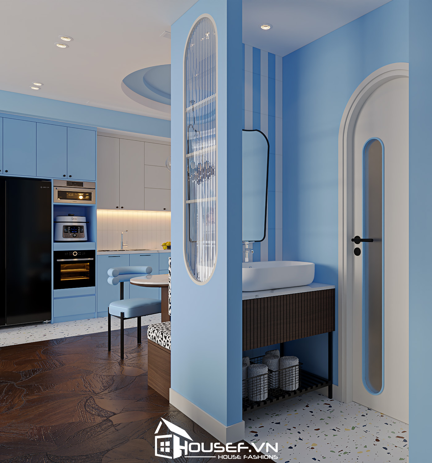 Thiết Kế Thi Công Nội Thất Căn Hộ The Infiniti 2 Phòng Ngủ 81 012