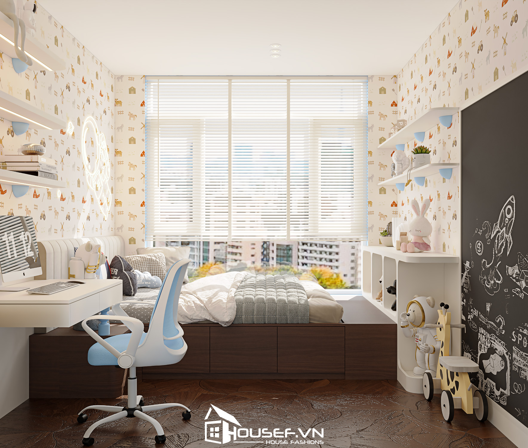 Thiết Kế Thi Công Nội Thất Căn Hộ The Infiniti 2 Phòng Ngủ 77 014