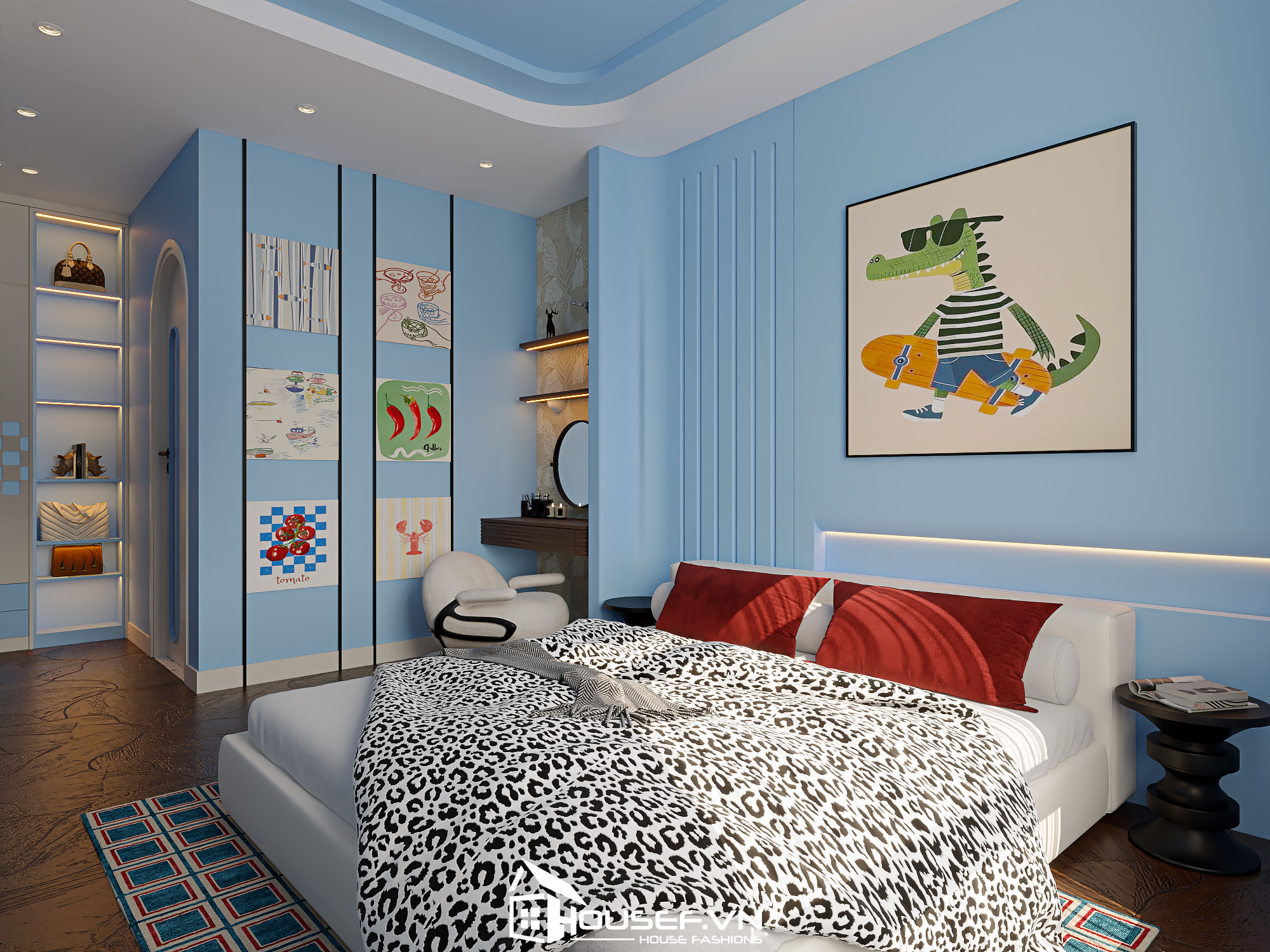 Thiết Kế Thi Công Nội Thất Căn Hộ The Infiniti 2 Phòng Ngủ 72 025