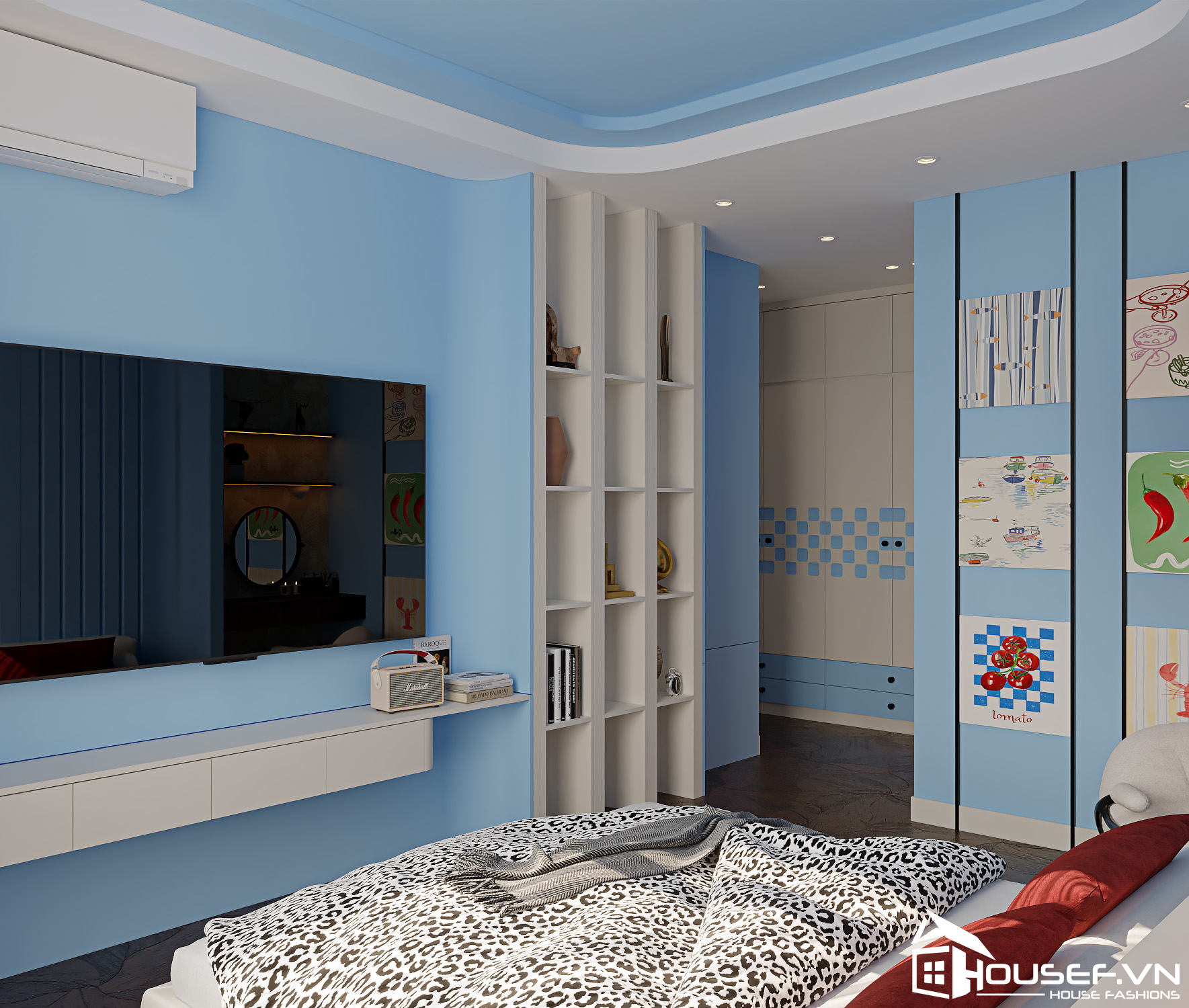 Thiết Kế Thi Công Nội Thất Căn Hộ The Infiniti 2 Phòng Ngủ 69 026