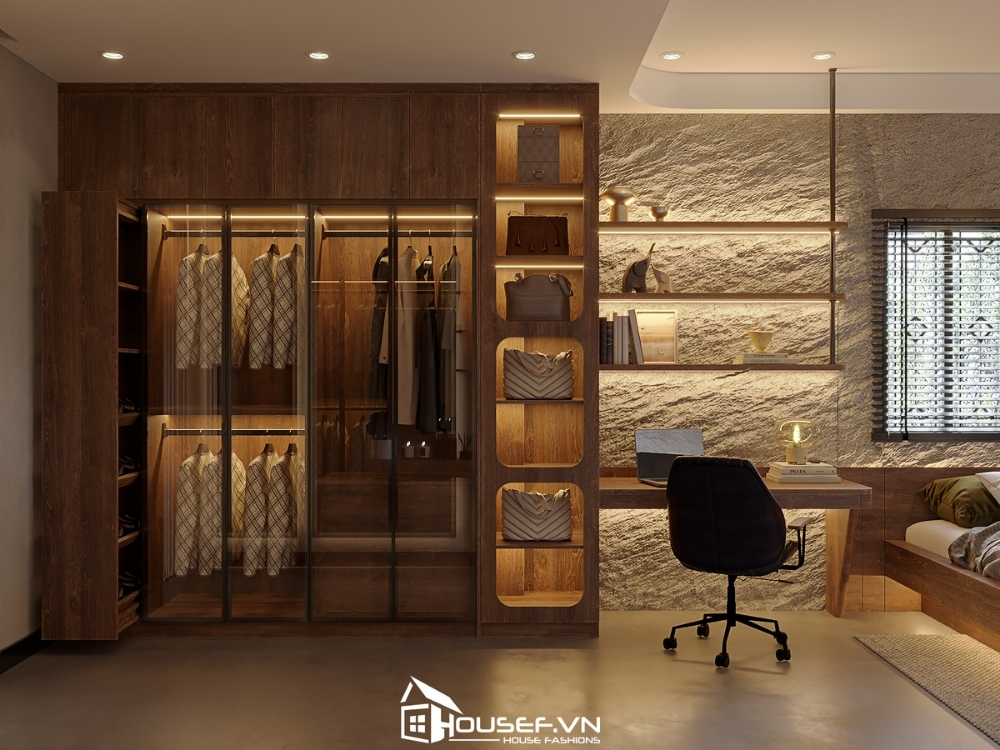 Thiết Kế Thi Công Nội Thất Căn Hộ Rustic 1 Phòng Ngủ 12 housef mrthuan1 11