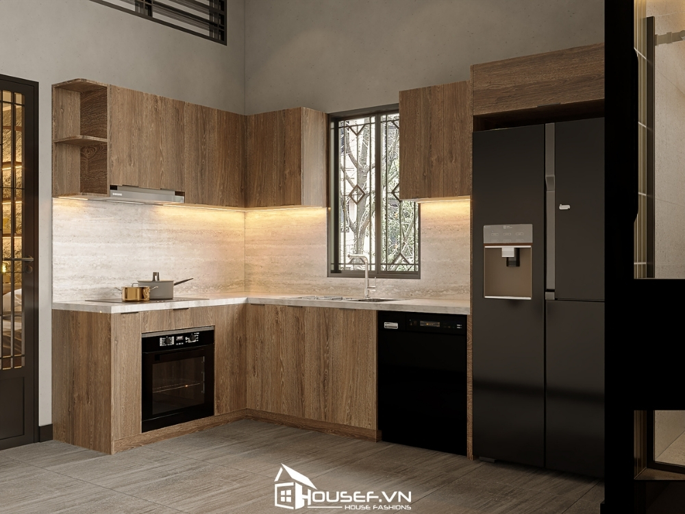 Thiết Kế Thi Công Nội Thất Căn Hộ Rustic 1 Phòng Ngủ 5 housef mrthuan1 15