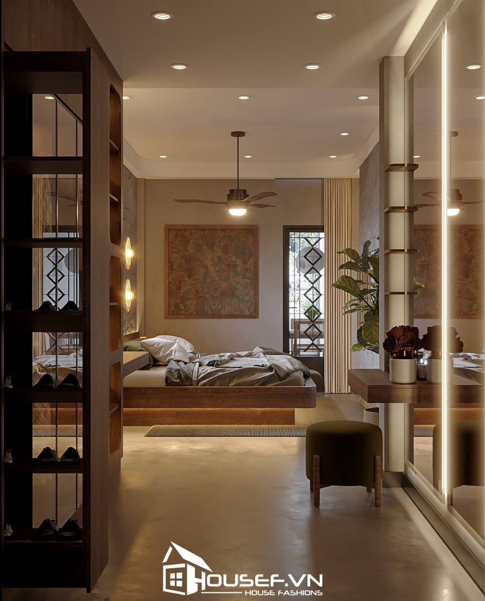 Thiết Kế Thi Công Nội Thất Căn Hộ Rustic 1 Phòng Ngủ 7 housef mrthuan1 2