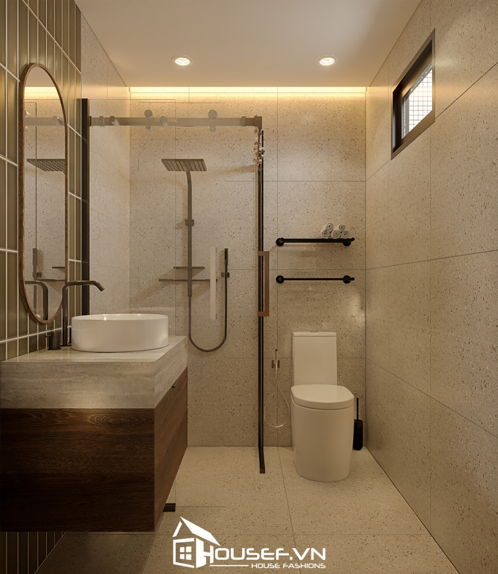 Thiết Kế Thi Công Nội Thất Căn Hộ Rustic 1 Phòng Ngủ 14 housef mrthuan1 3