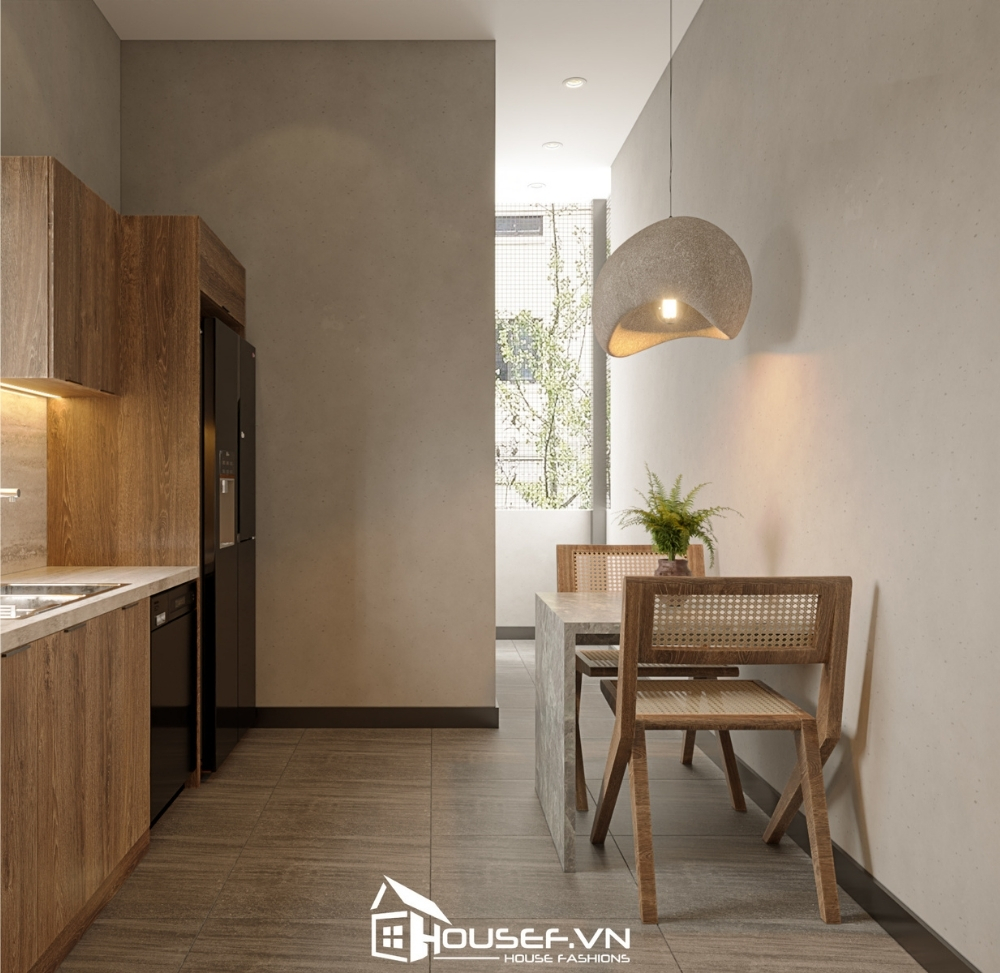 Thiết Kế Thi Công Nội Thất Căn Hộ Rustic 1 Phòng Ngủ 4 housef mrthuan1 6