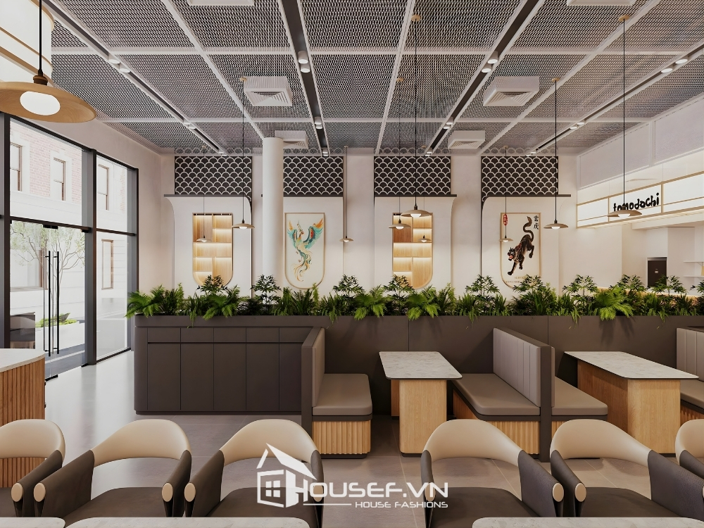 Thiết Kế Thi Công Nội Thất Nhà Hàng Sushi Nhật Bản Tomodachi 27 tomodochi HF 3