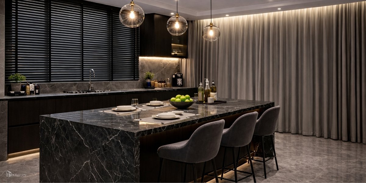 Thiết kế và thi công nội thất tại Velour Noir