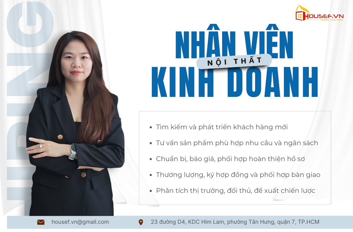 Tuyển dụng nhân viên kinh doanh nội thất